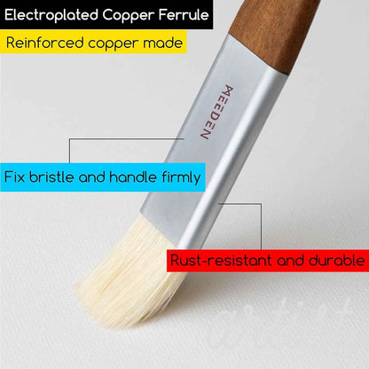 MEEDEN Artist Oil Paint Brush Set 10 Pack