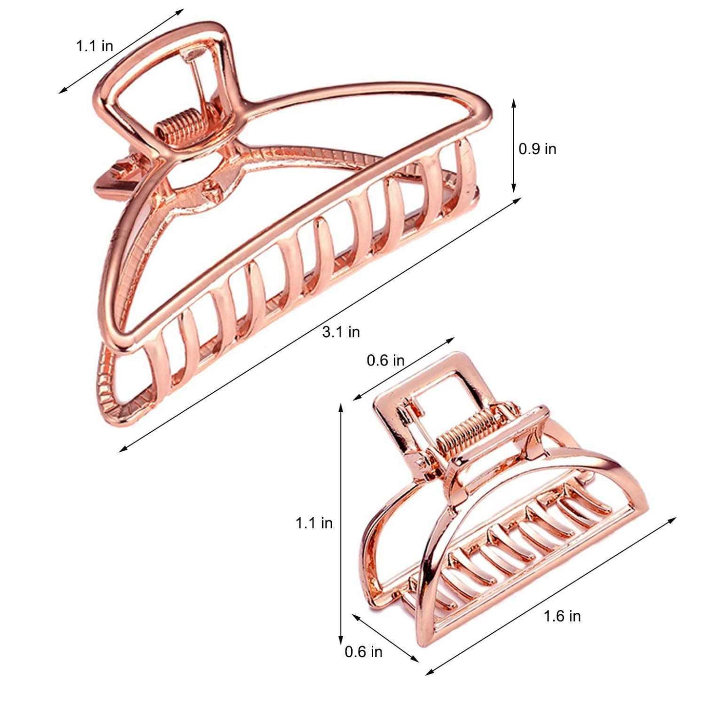 8 Pieces Metal Hair Claw Clips Set for Women