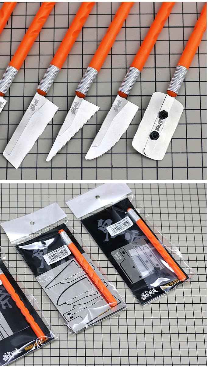 4pcs Irregular Shape Handsaws Mini Hand Saws For Scale Military Model Modification - TTpen
