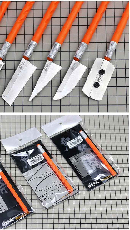 4pcs Irregular Shape Handsaws Mini Hand Saws For Scale Military Model Modification - TTpen