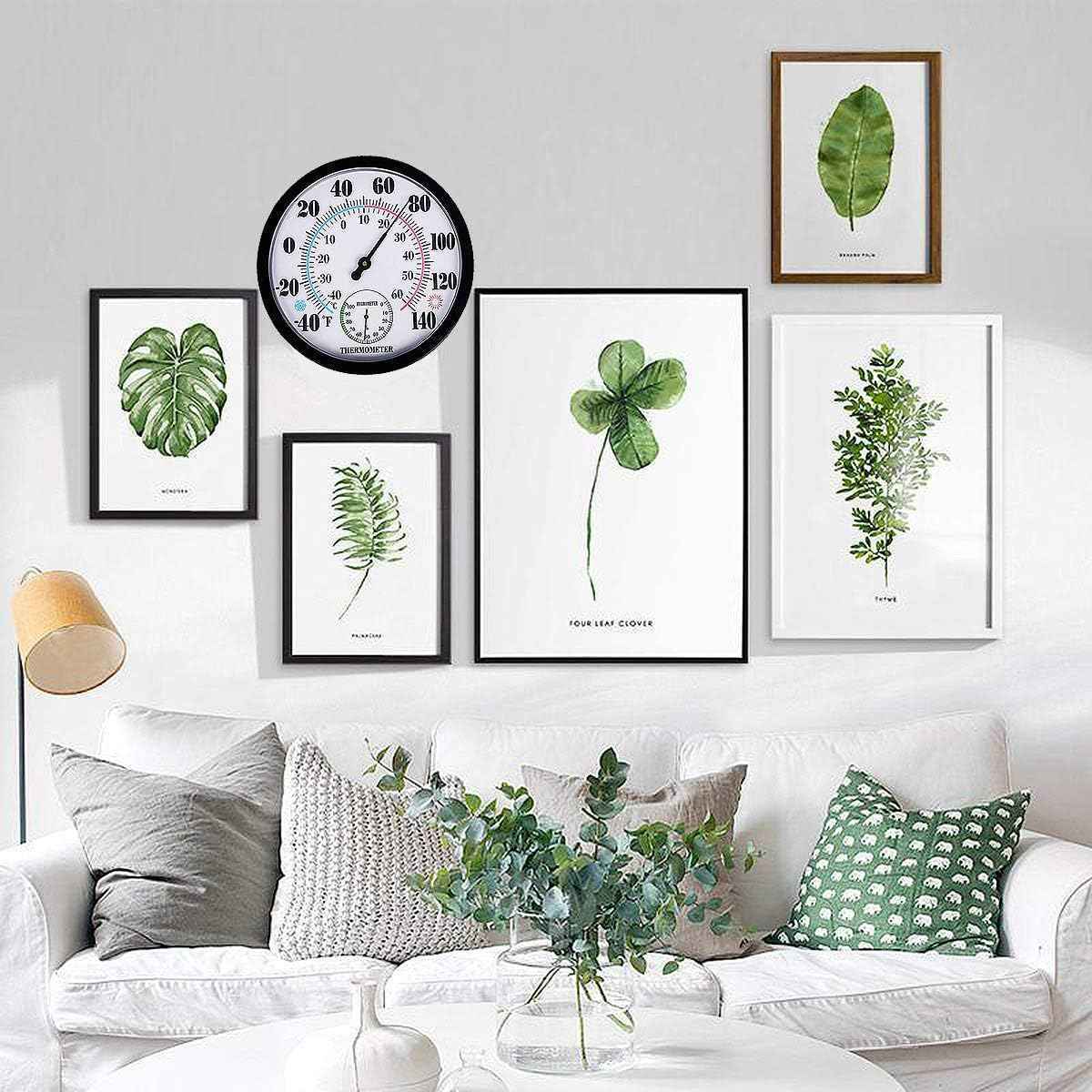 10 Inch Indoor Outdoor Thermometer Hygrometer