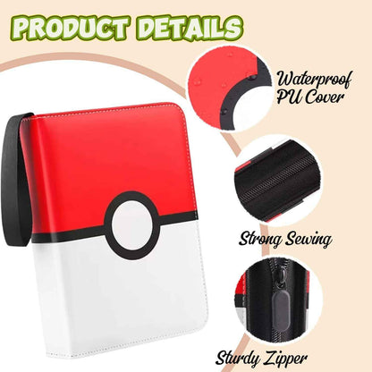 9-Pocket Trading Card Binder Album Holds 900 Cards