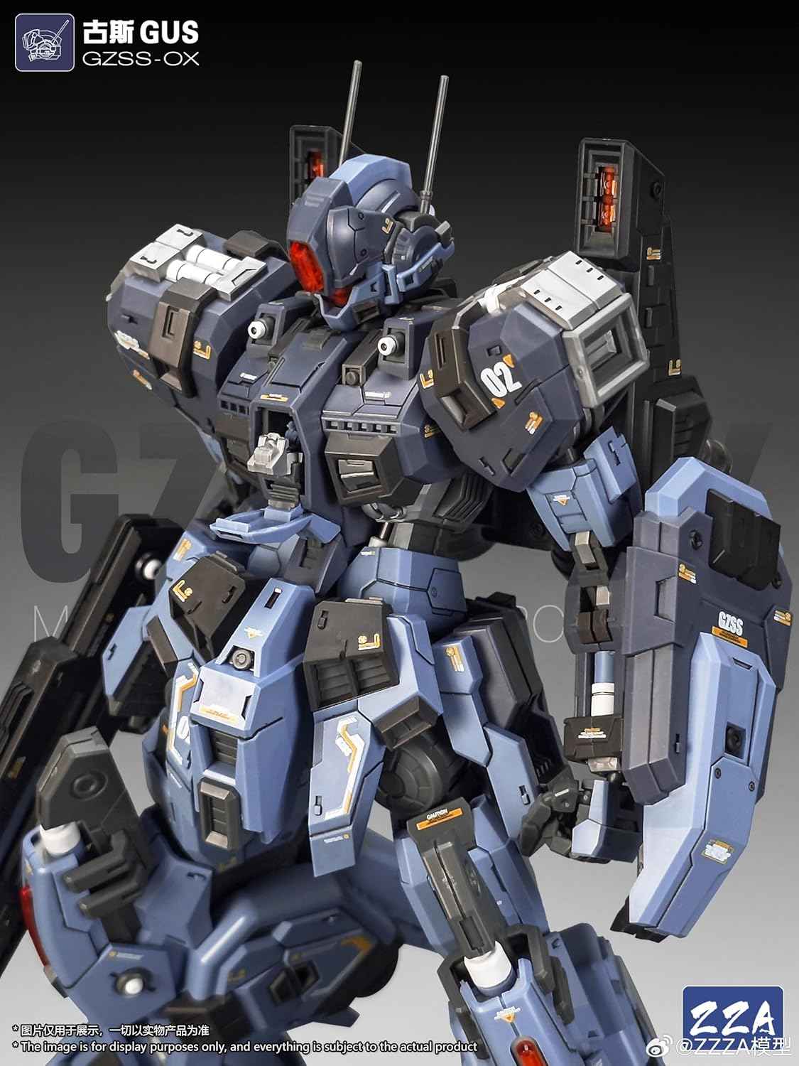 1/100 Scale Model Kits for Adults, ZZA GZSS-Gus, Mecha Model Kit Articulated Figures Assembled Mode