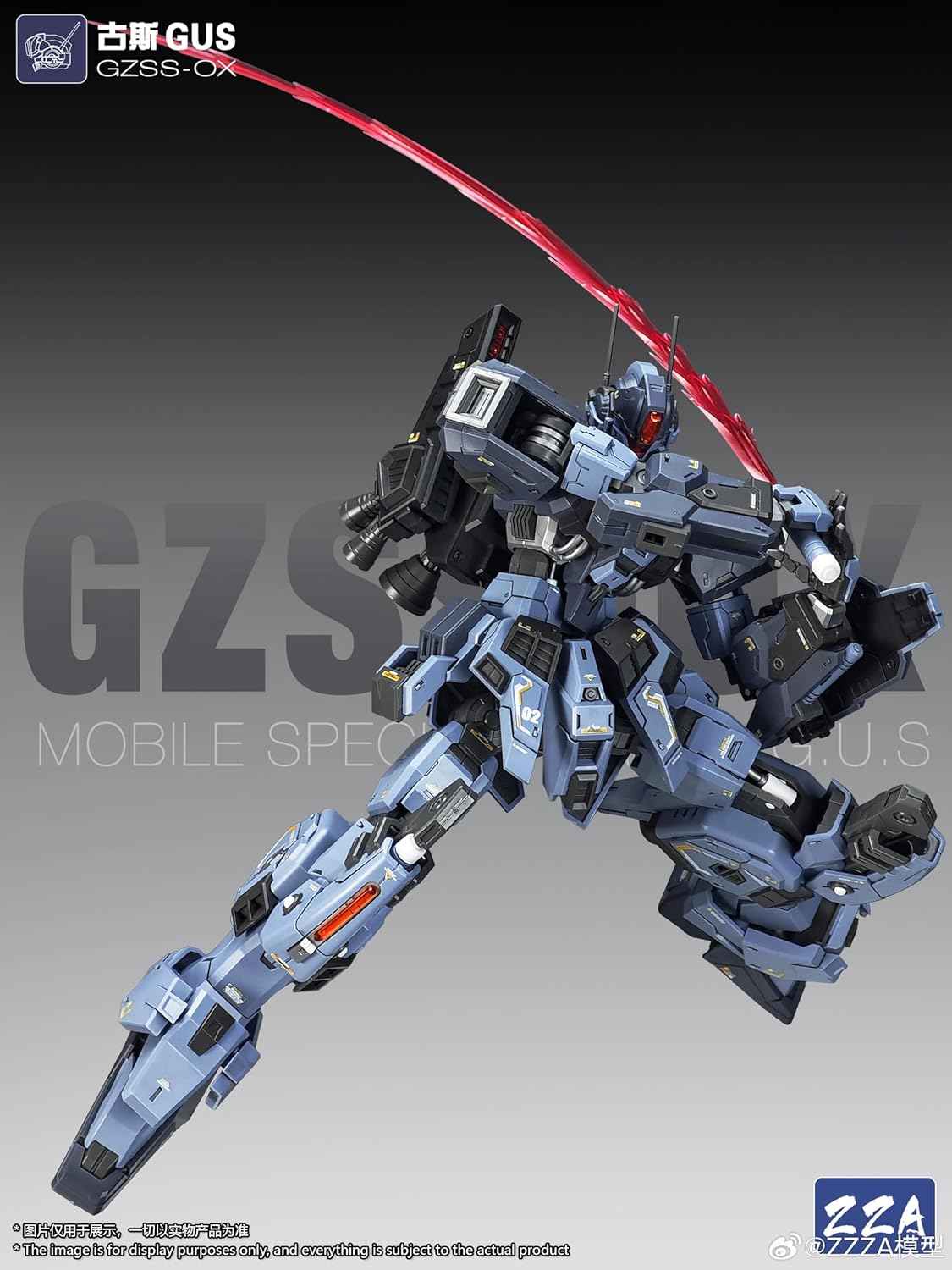 1/100 Scale Model Kits for Adults, ZZA GZSS-Gus, Mecha Model Kit Articulated Figures Assembled Mode
