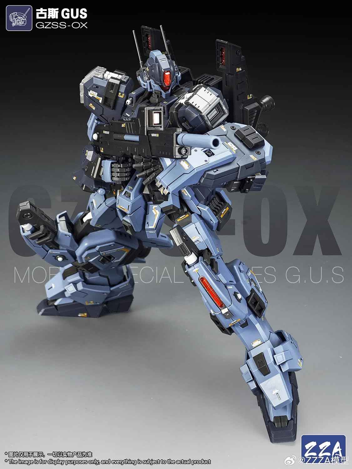1/100 Scale Model Kits for Adults, ZZA GZSS-Gus, Mecha Model Kit Articulated Figures Assembled Mode