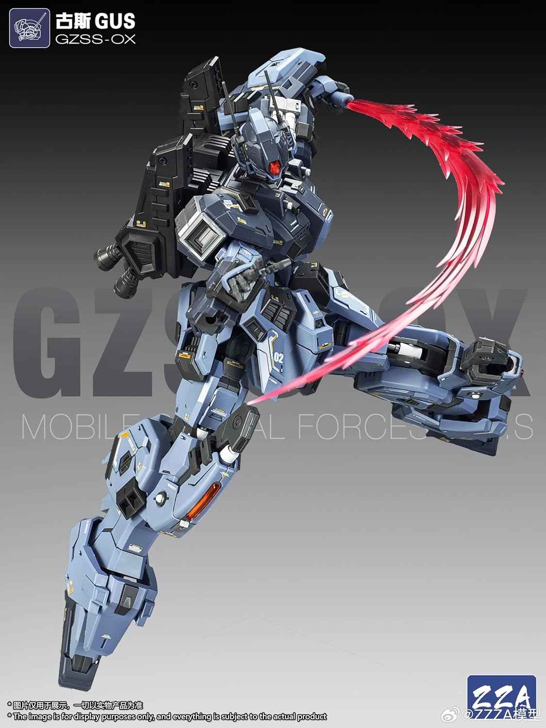 1/100 Scale Model Kits for Adults, ZZA GZSS-Gus, Mecha Model Kit Articulated Figures Assembled Mode