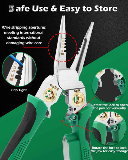 8 In 1 Wire Stripper with Voltage Tester