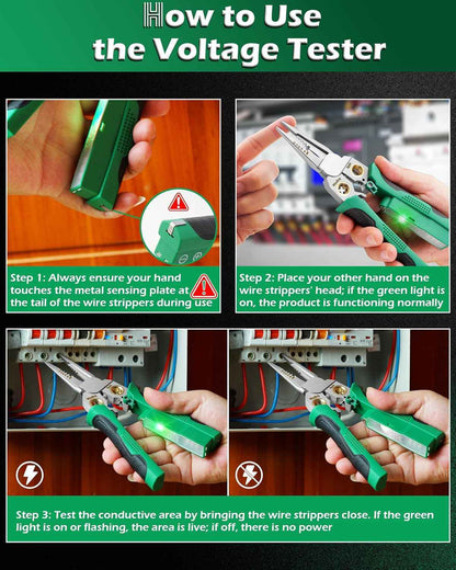 8 In 1 Wire Stripper with Voltage Tester