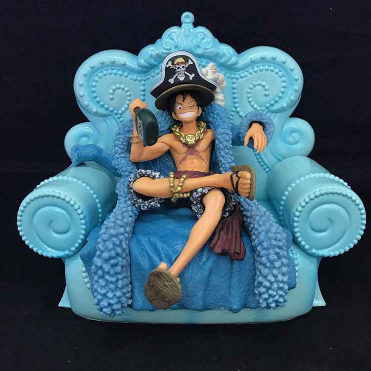 One Piece Luffy Figuarts 20th Anniversary Festive Sofa Display Action Figure