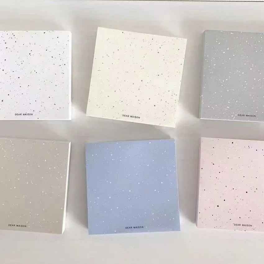 Morandi Color Splatter Notepad