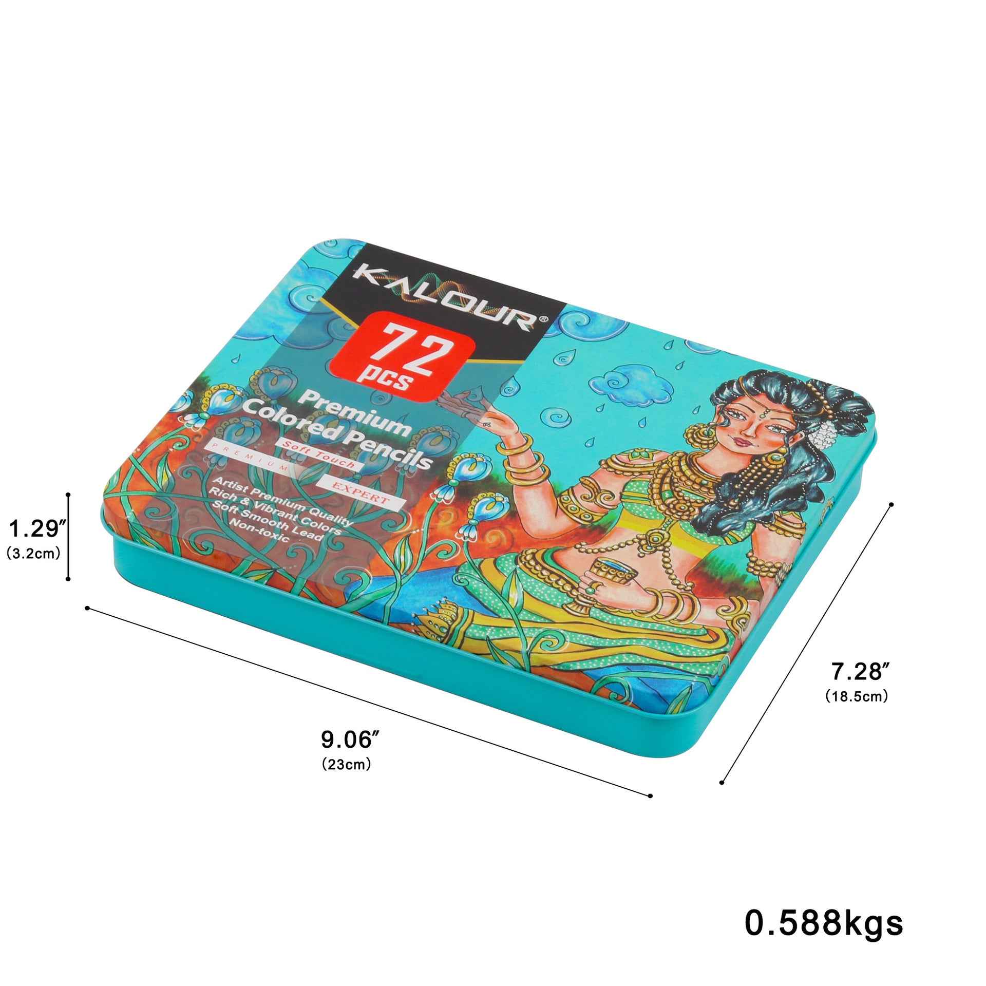 KALOUR 72 Premium Colored Pencils Set for Drawing Sketching Shading - TTpen