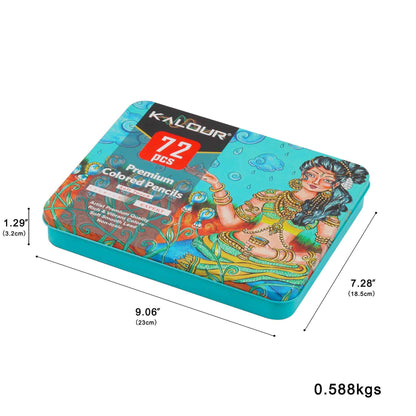 KALOUR 72 Premium Colored Pencils Set for Drawing Sketching Shading - TTpen