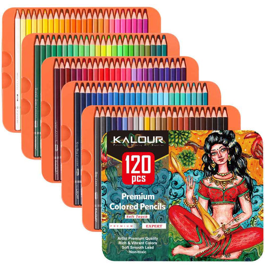 KALOUR 120 Professional Colored Drawing Pencils Set - TTpen