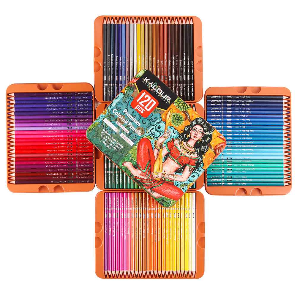 KALOUR 120 Professional Colored Drawing Pencils Set - TTpen