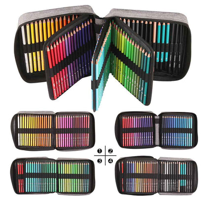 KALOUR 132 Colored Pencils Set with Portable Zipper Travel Case - TTpen