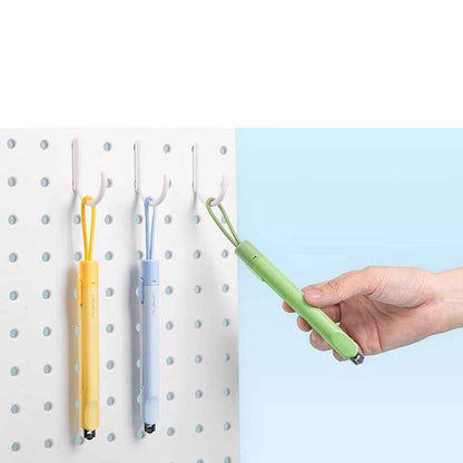 Deli Utility Knife Auto-Lock Box Cutter with Silicone Lanyard 4 Pack