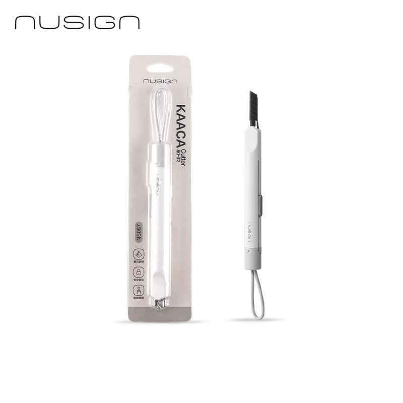 Deli Utility Knife Auto-Lock Box Cutter with Silicone Lanyard 4 Pack