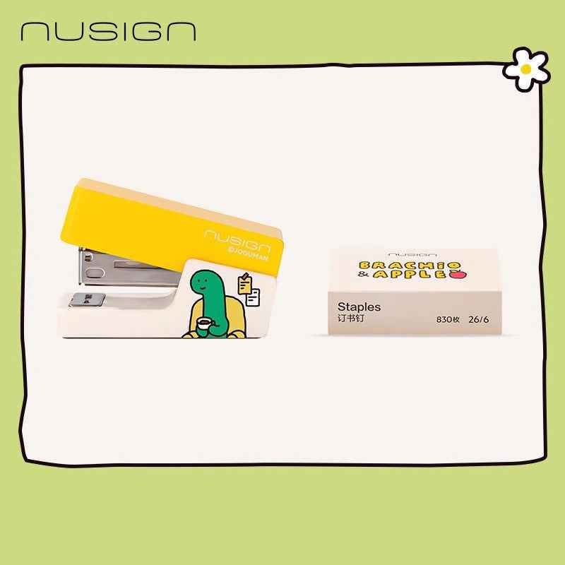 DELI NUSIGN joguman Mini Stapler with 830 Staples