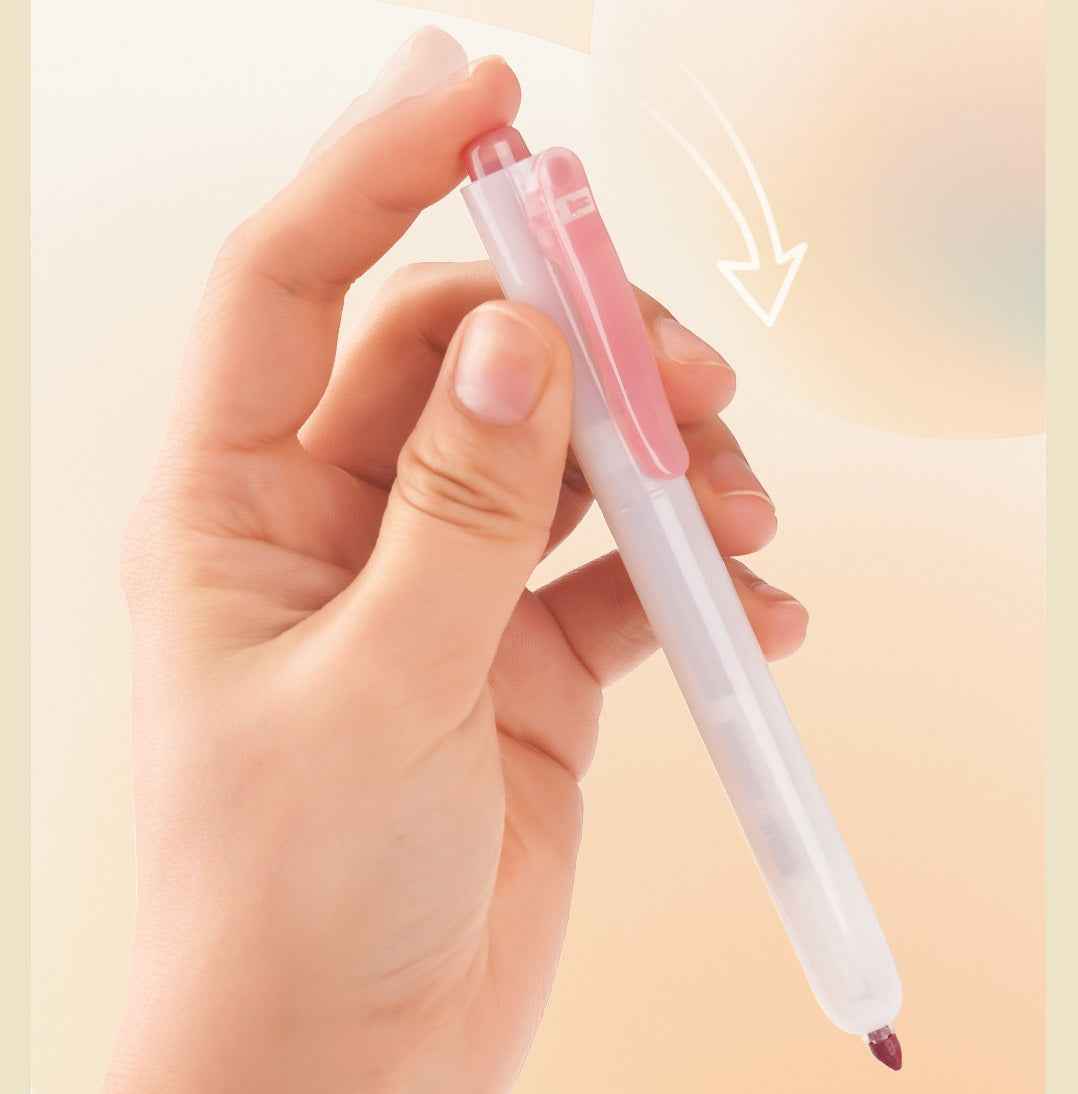 DIANSHI Retractable Highlighters 6 Assorted Colors with Refills