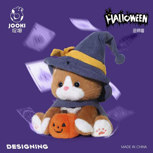 Halloween Wizard Cat Plush | Cute Stuffed Toy Gift for Girls