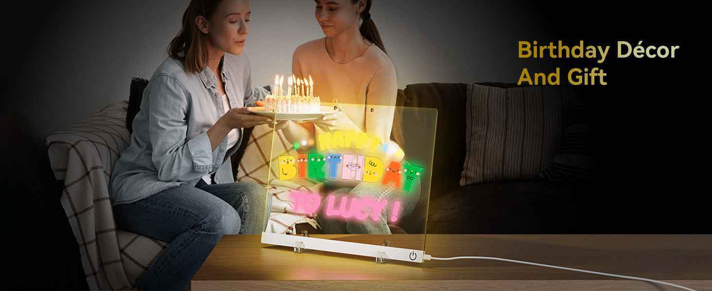 LED Light Up Drawing Tablet Board Rechargeable 13.8"X10"