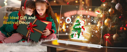 LED Light Up Drawing Tablet Board Rechargeable 13.8"X10"