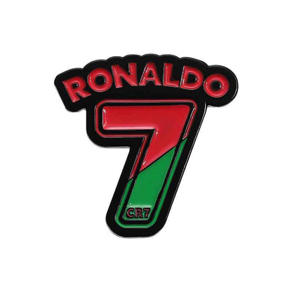 CR7 Ronaldo Football Enamel Pin | Festive Gift for Fans
