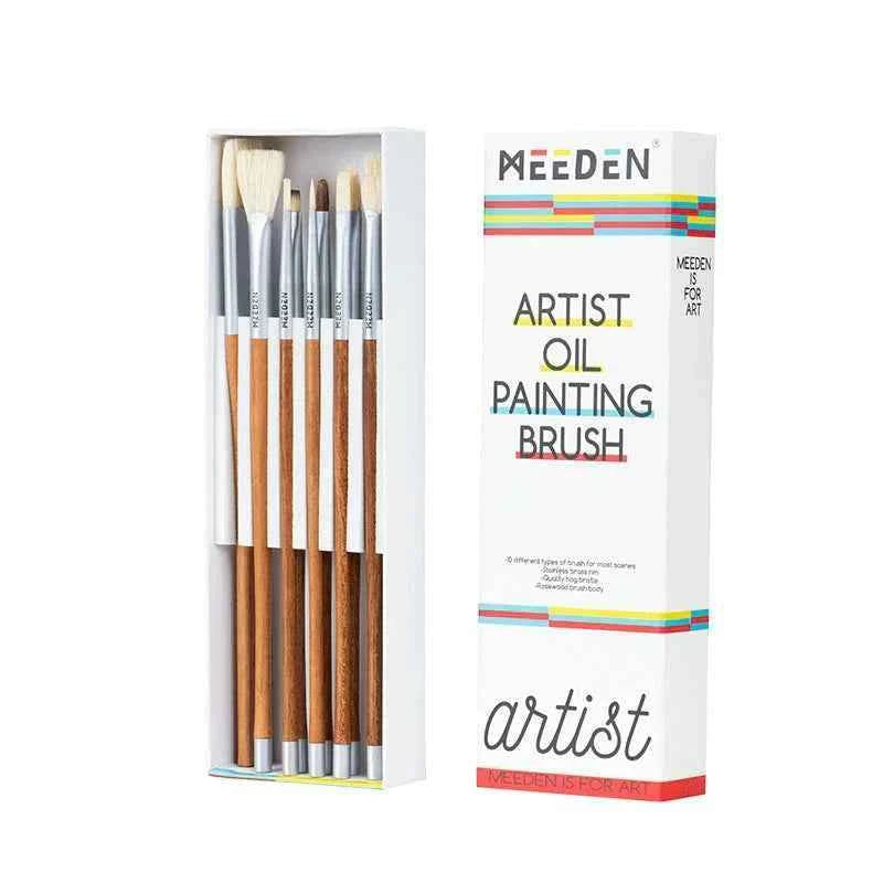 MEEDEN Artist Oil Paint Brush Set 10 Pack