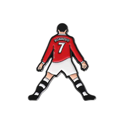 CR7 Ronaldo Football Enamel Pin | Festive Gift for Fans
