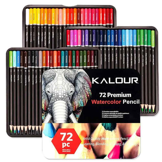 KALOUR 72 Watercolor Pencils Professional Art Drawing Pencil Set - TTpen
