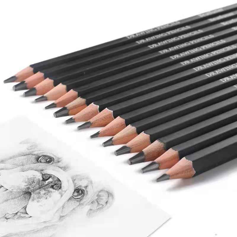 BRUTFUNER 14 Pieces Professional Drawing Sketching Pencils Set - TTpen