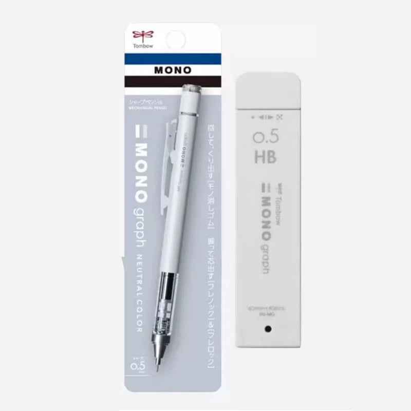 Tombow Mono Graph Mechanical Pencil Neutral Colors with Lead refills