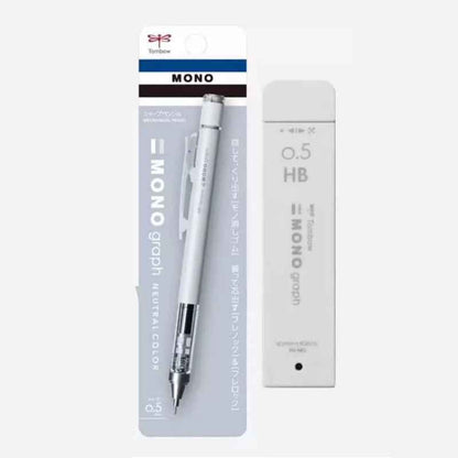 Tombow Mono Graph Mechanical Pencil Neutral Colors with Lead refills