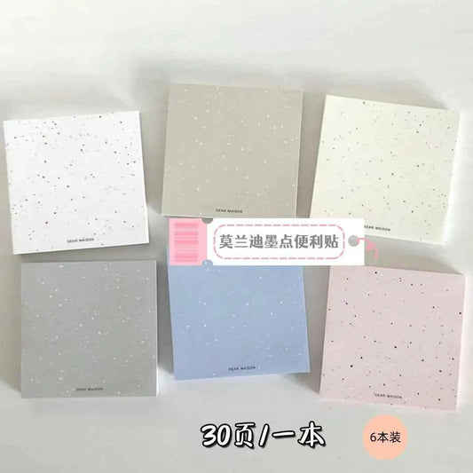 Morandi Color Splatter Notepad