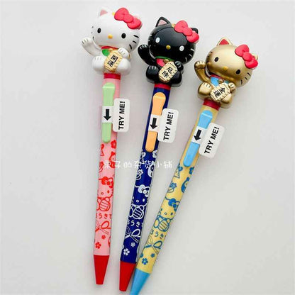Sanrio Hello Kitty Nodding Push Pen - Cute Collectible