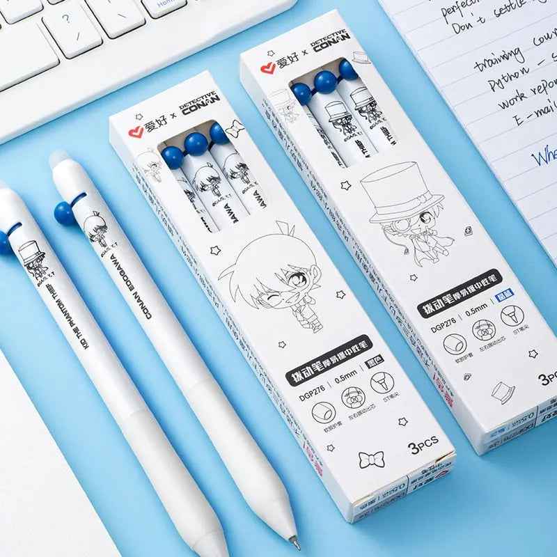 Detective Conan ST Erasable Pen - Kawaii Blue Black Ink