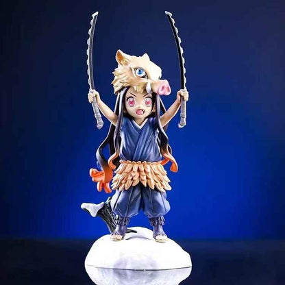 Demon Slayer Nezuko Inosuke Figure | Festive Premium Gift for Anime Fans