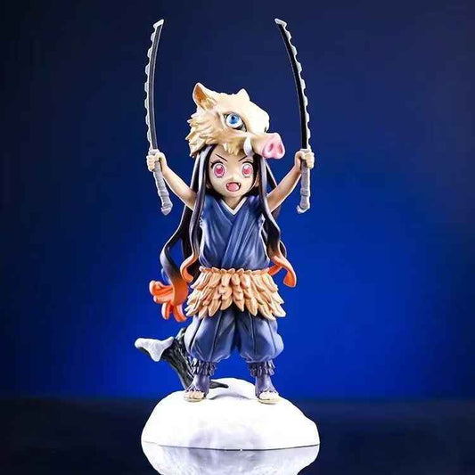 Demon Slayer Nezuko Inosuke Figure | Festive Premium Gift for Anime Fans