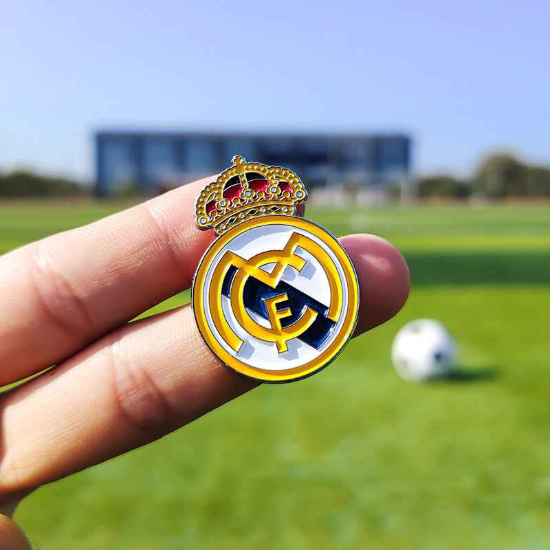 Festive Football Club Pins for La Liga, Premier League, and Champions League Fans